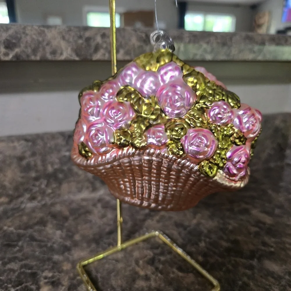 Love‎ Birds Vintage Christmas Ornament Blown Glass Love Doves Rare Retro...